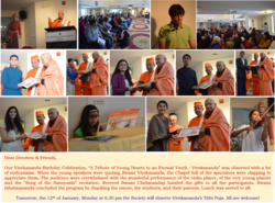 Swami Vivekananda Birthday Celebration 2015 Sri Ramakrishna Tithi Puja